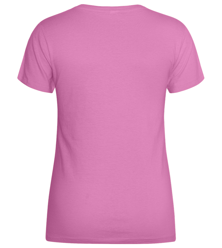 Sagrada Familia in Barcelona Design - Basic women's t-shirt_PINK ORCHID_back