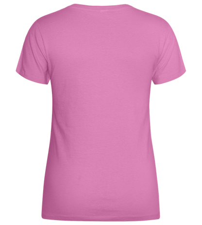 Sagrada Familia in Barcelona Design - Basic women's t-shirt_PINK ORCHID_back