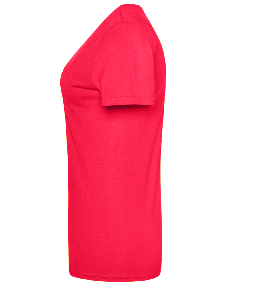 Sagrada Familia in Barcelona Design - Basic women's t-shirt_CORAL_left