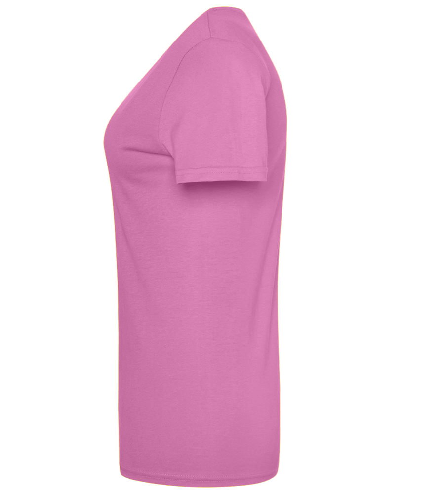 Sagrada Familia in Barcelona Design - Basic women's t-shirt_PINK ORCHID_left