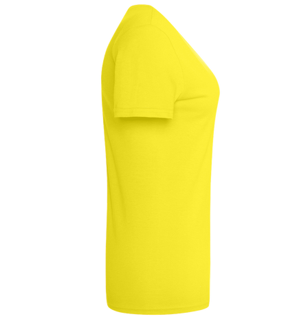 Sagrada Familia in Barcelona Design - Basic women's t-shirt_LEMON_right