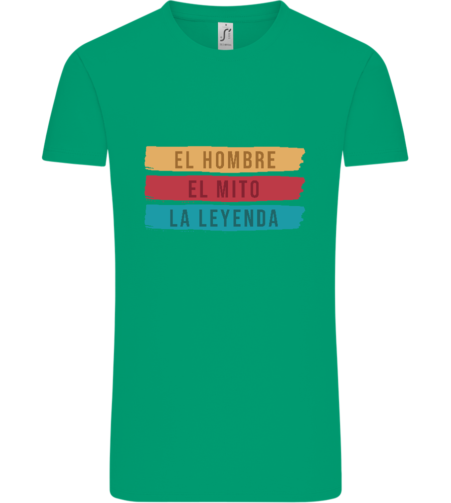The Man The Myth The Legend Design - Comfort Unisex T-Shirt_SPRING GREEN_front