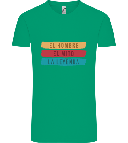 The Man The Myth The Legend Design - Comfort Unisex T-Shirt_SPRING GREEN_front