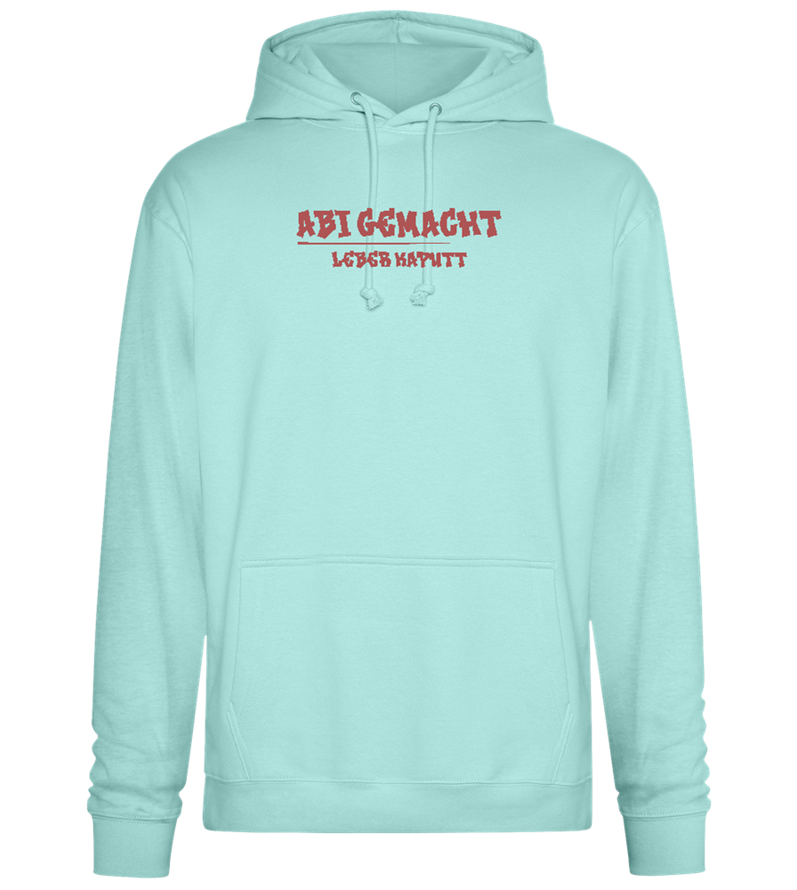 Abi Gemacht Leber Kaputt Design - Premium Essential Unisex Hoodie_ARCTIC BLUE_front