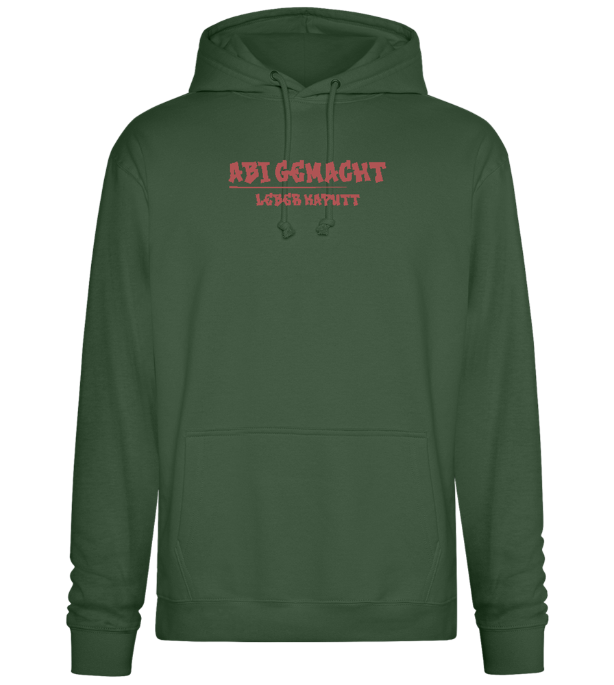 Abi Gemacht Leber Kaputt Design - Premium Essential Unisex Hoodie_GREEN BOTTLE_front