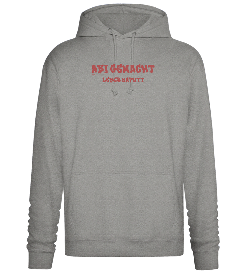 Abi Gemacht Leber Kaputt Design - Premium Essential Unisex Hoodie_ORION GREY II_front