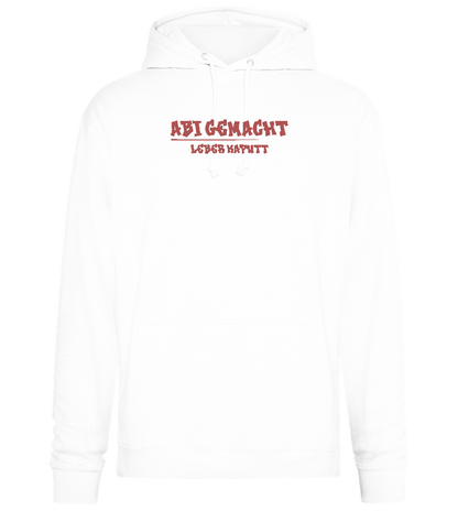 Abi Gemacht Leber Kaputt Design - Premium Essential Unisex Hoodie_WHITE_front