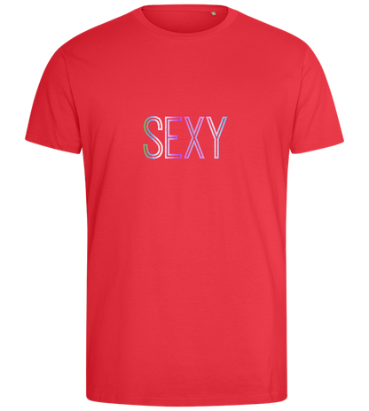 Sexy Design - Comfort men's fitted t-shirt_BRIGHT RED_front