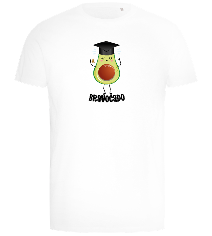 Graduation Bravocado 2 Design - Comfort men's t-shirt_WHITE_front