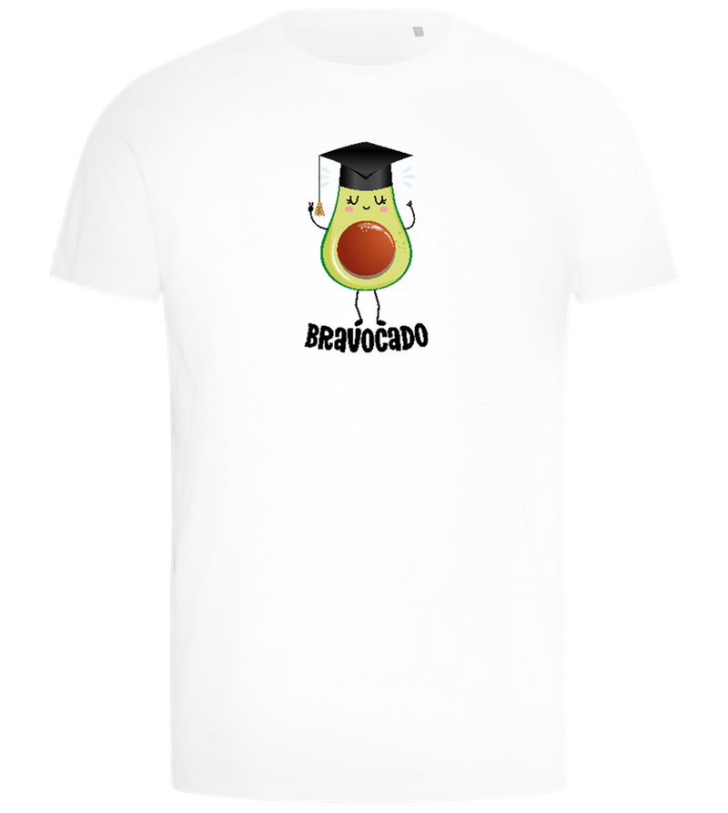 Graduation Bravocado 2 Design - Comfort men's t-shirt_WHITE_front