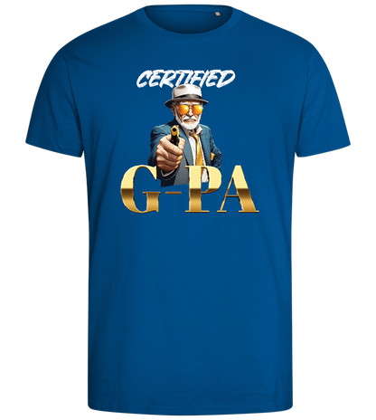 Certified G-Pa Design - Comfort men's fitted t-shirt_ROYAL_front