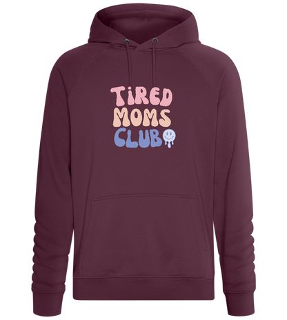 Tired Moms Club Design - Comfort unisex hoodie_BORDEAUX_front