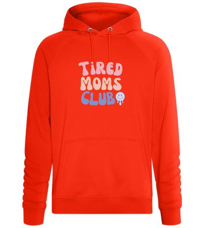 Tired Moms Club Design - Comfort unisex hoodie_BURNT ORANGE_front