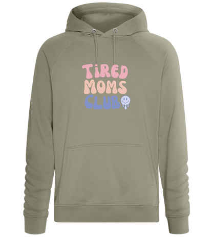 Tired Moms Club Design - Comfort unisex hoodie_KHAKI_front