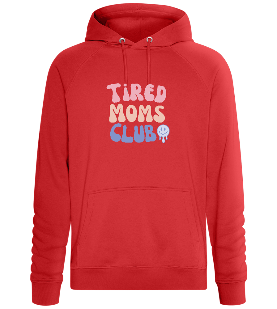 Tired Moms Club Design - Comfort unisex hoodie_RED_front