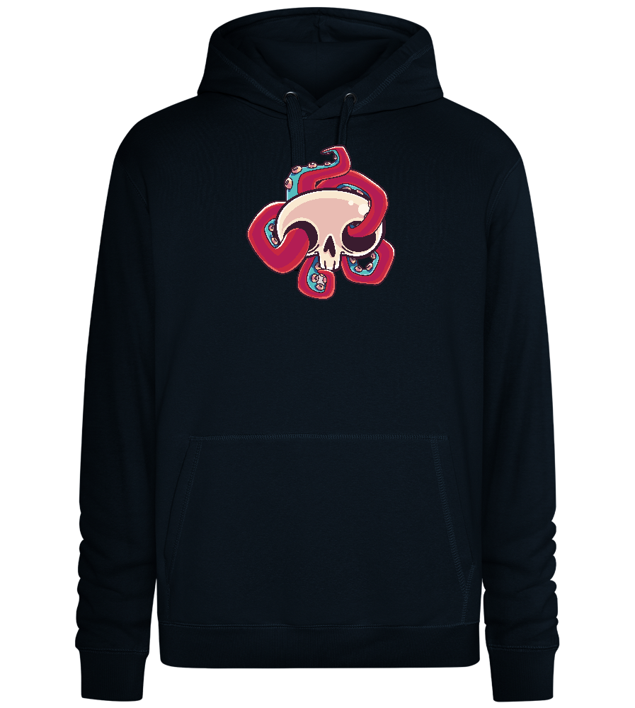 Squid Skull Design - Premium unisex hoodie_BLACK_front