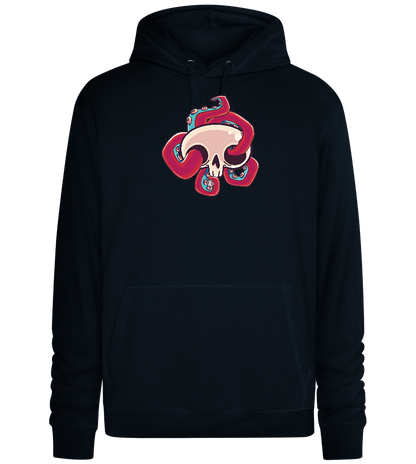 Squid Skull Design - Premium unisex hoodie_BLACK_front