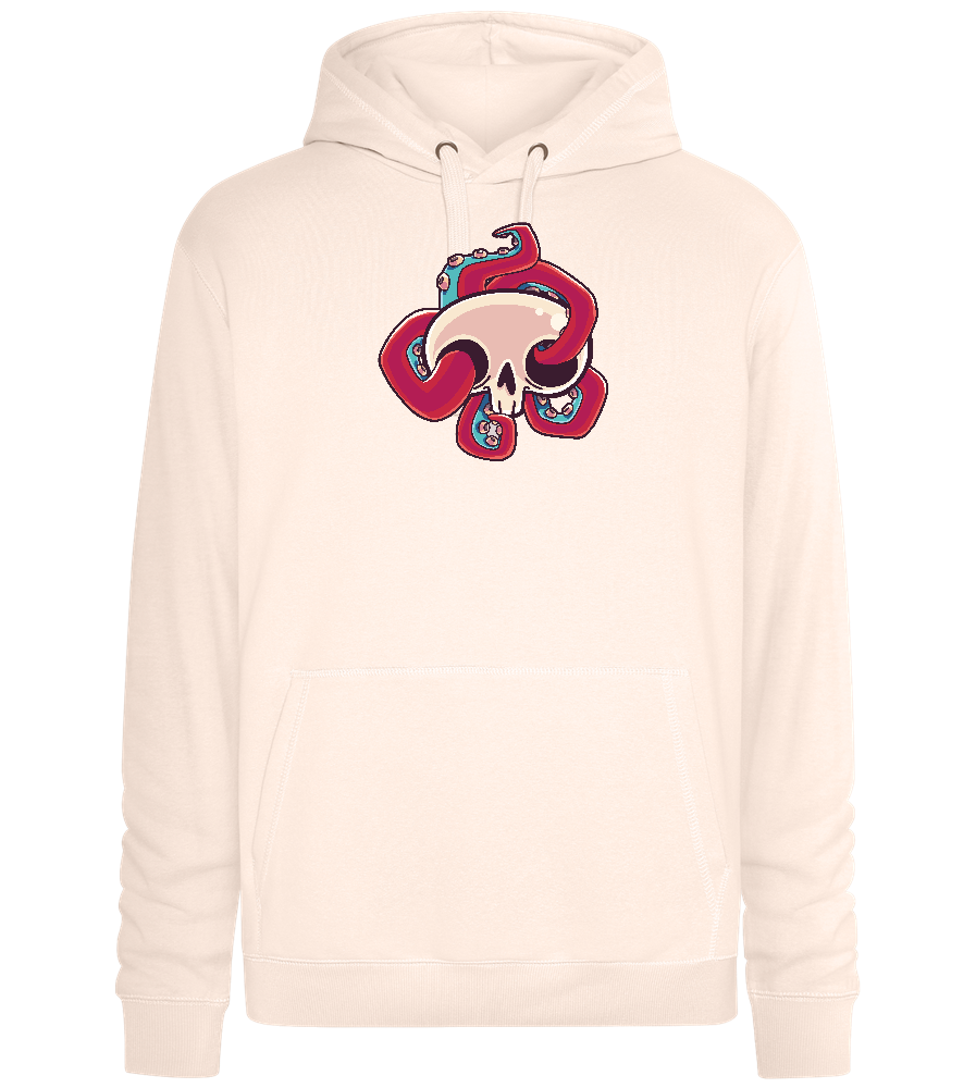 Squid Skull Design - Premium unisex hoodie_LIGHT PEACH ROSE_front