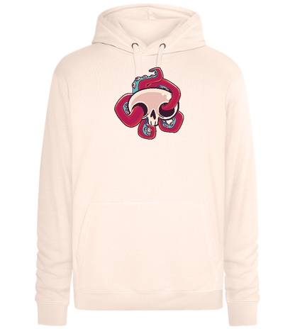 Squid Skull Design - Premium unisex hoodie_LIGHT PEACH ROSE_front