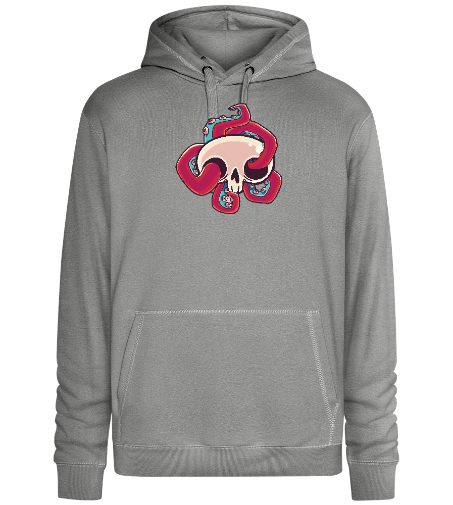 Squid Skull Design - Premium unisex hoodie_ORION GREY II_front