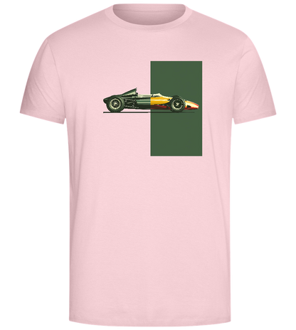 Retro F1 Design - Comfort Unisex T-Shirt_CANDY PINK_front