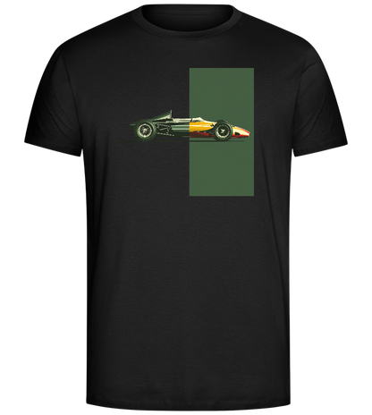 Retro F1 Design - Comfort Unisex T-Shirt_DEEP BLACK_front