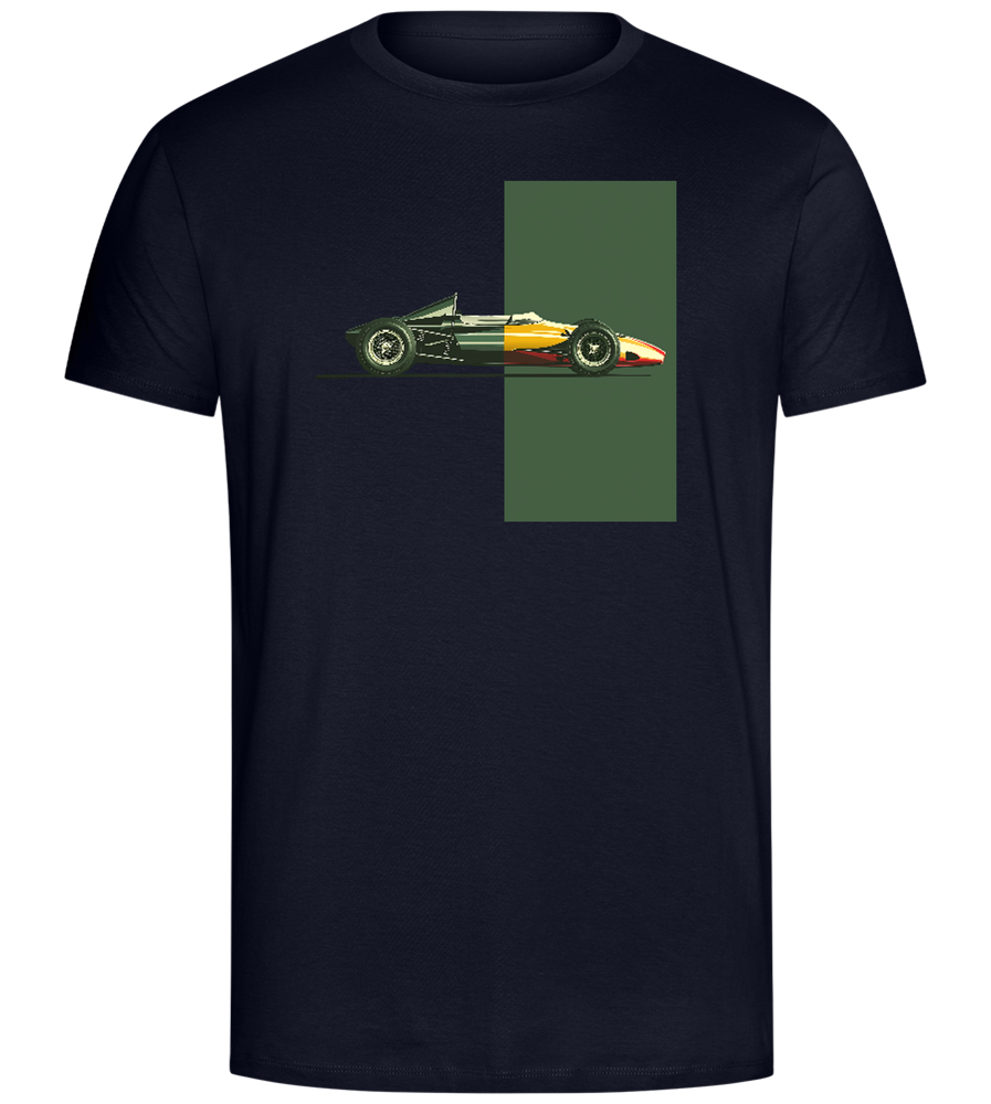 Retro F1 Design - Comfort Unisex T-Shirt_FRENCH NAVY_front