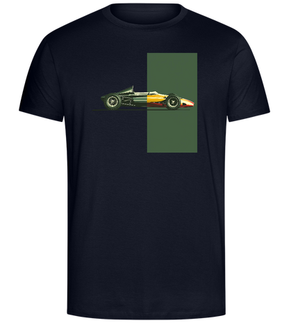 Retro F1 Design - Comfort Unisex T-Shirt_FRENCH NAVY_front