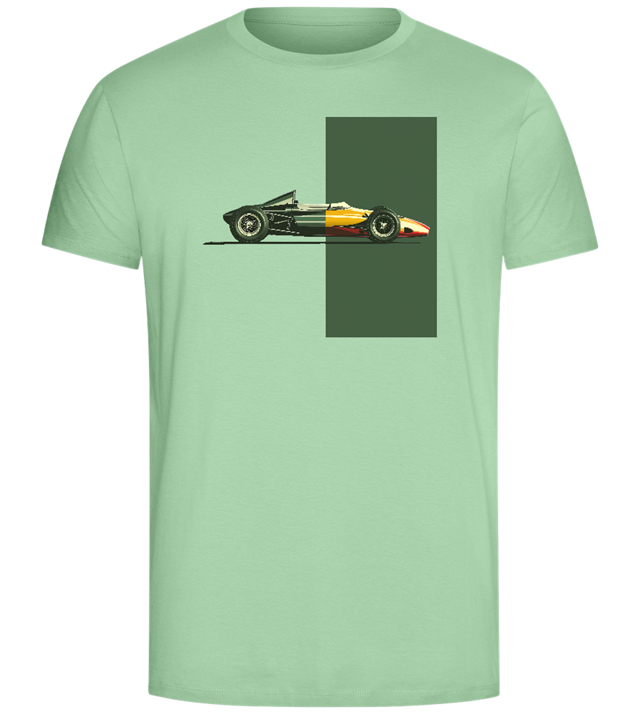 Retro F1 Design - Comfort Unisex T-Shirt_ICE GREEN_front