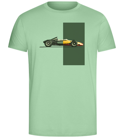 Retro F1 Design - Comfort Unisex T-Shirt_ICE GREEN_front