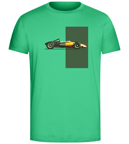 Retro F1 Design - Comfort Unisex T-Shirt_SPRING GREEN_front