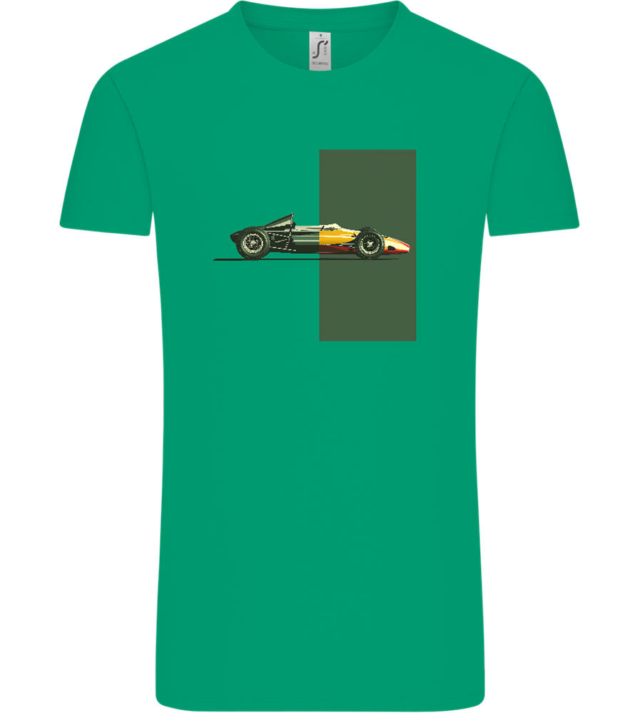 Retro F1 Design - Comfort Unisex T-Shirt_SPRING GREEN_front