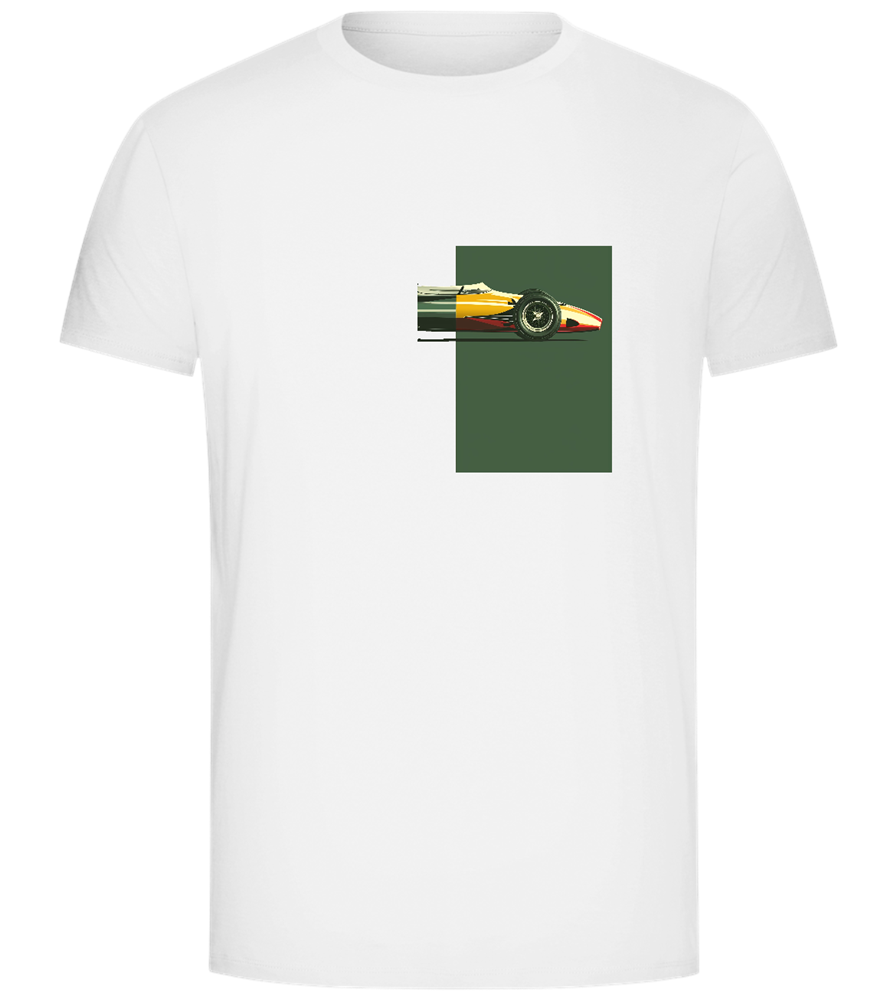 Retro F1 Design - Comfort Unisex T-Shirt_WHITE_front