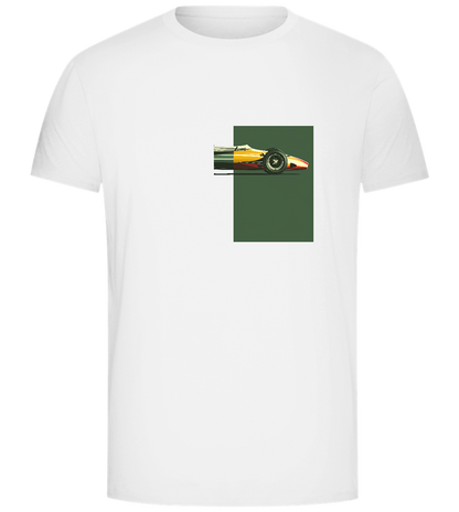 Retro F1 Design - Comfort Unisex T-Shirt_WHITE_front