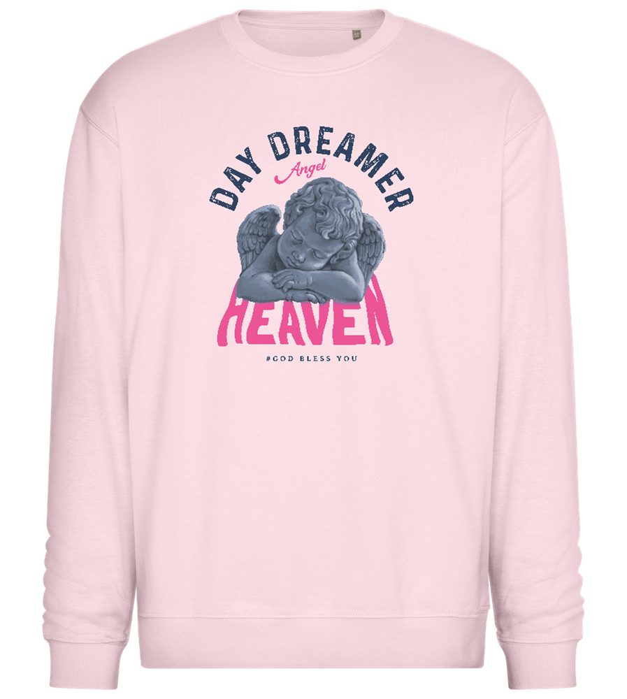 Day Dreamer Design - Comfort Essential Unisex Sweater_LIGHT PEACH ROSE_front