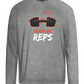 Death By Reps Barbell Design - Premium men's long sleeve t-shirt_ORION GREY_front