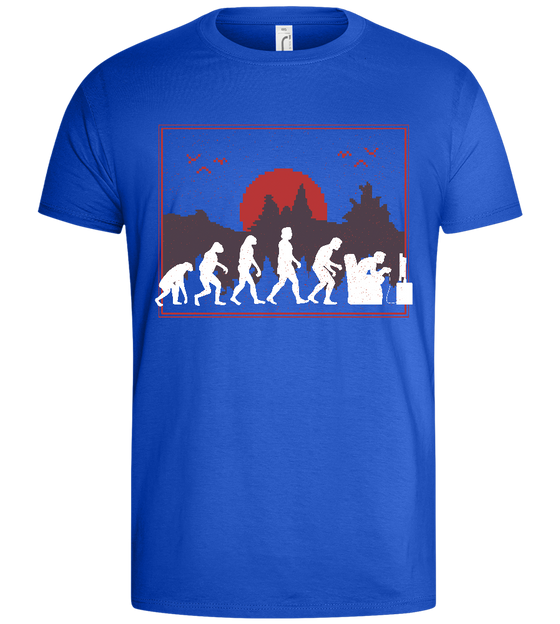 Evolution of a Gamer Design - Basic men's t-shirt_ROYAL_front