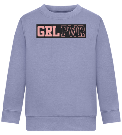 Girl Power 3 Design - Comfort Kids Sweater_BLUE_front