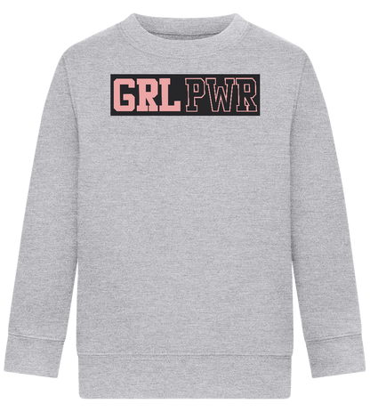 Girl Power 3 Design - Comfort Kids Sweater_ORION GREY II_front