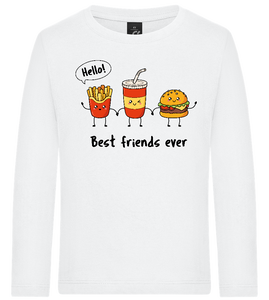 Best Friends Ever Food Design - Premium kids long sleeve t-shirt