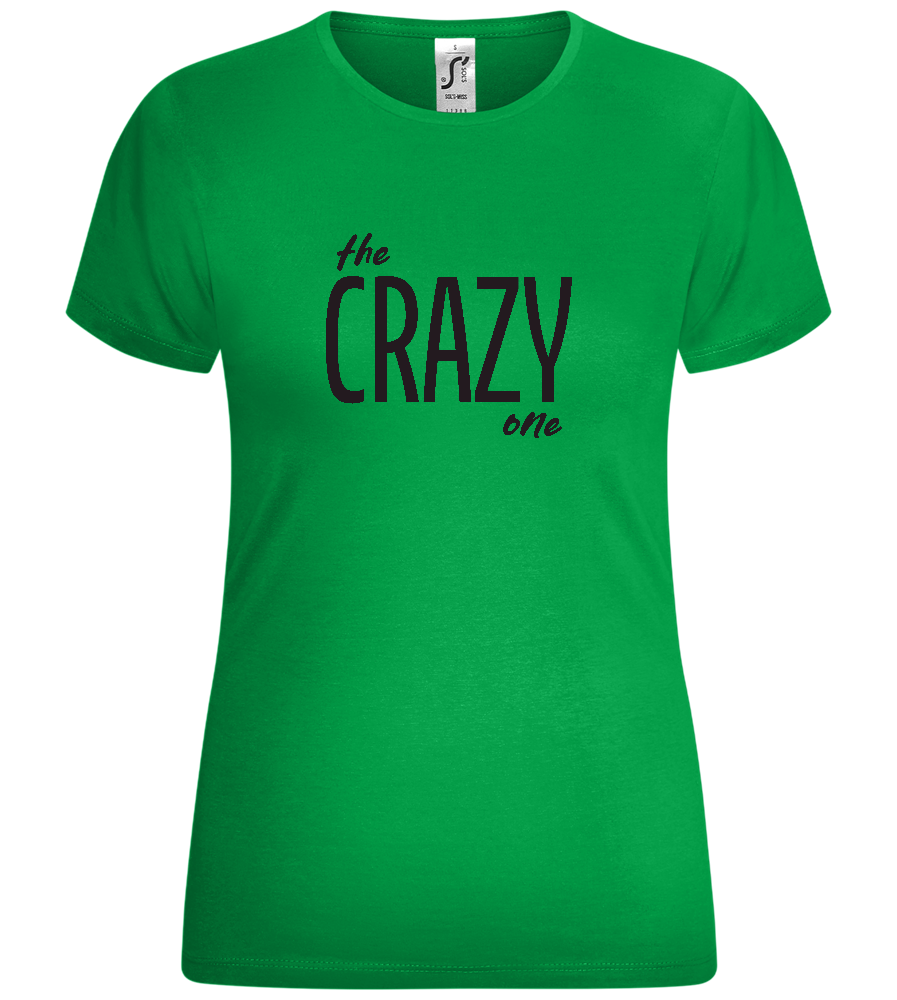 The Crazy One Design - Comfort women's t-shirt_MEADOW GREEN_front