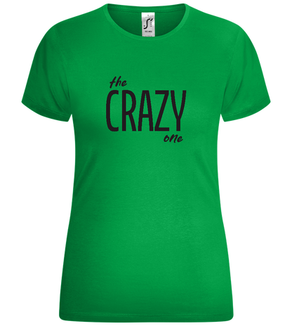 The Crazy One Design - Comfort women's t-shirt_MEADOW GREEN_front