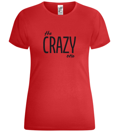 The Crazy One Design - Comfort women's t-shirt_RED_front