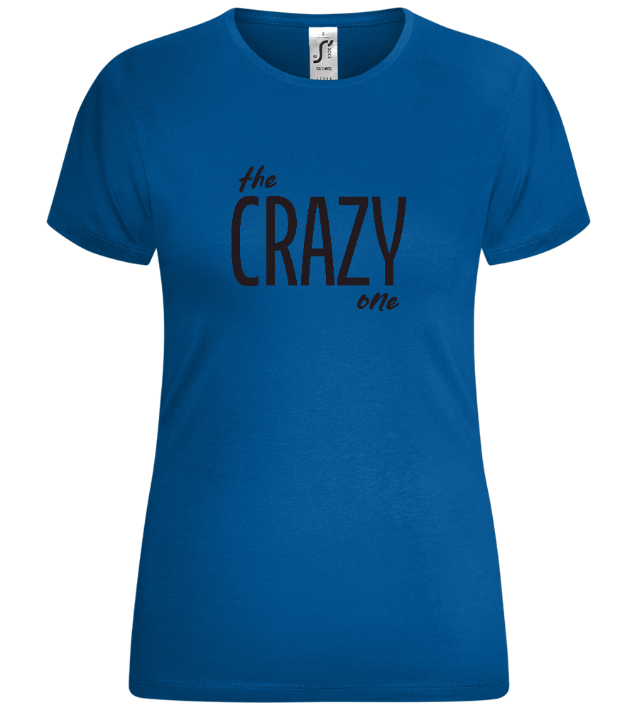 The Crazy One Design - Comfort women's t-shirt_ROYAL_front