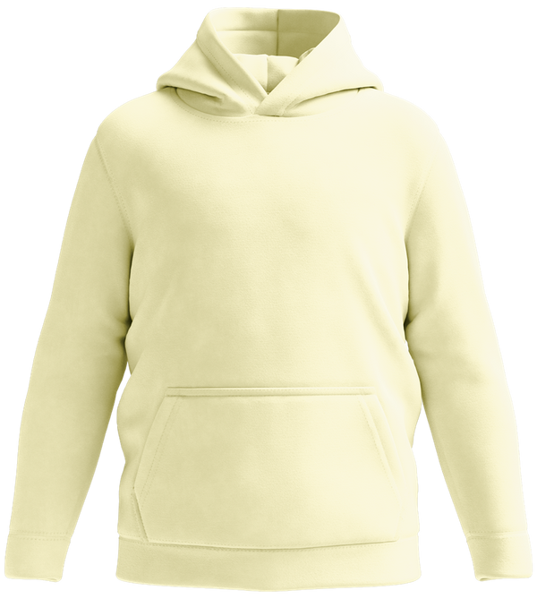 Premium everyday kids hoodie_AMARELO CLARO_front