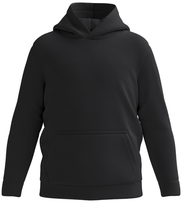 Premium everyday kids hoodie_BLACK_front