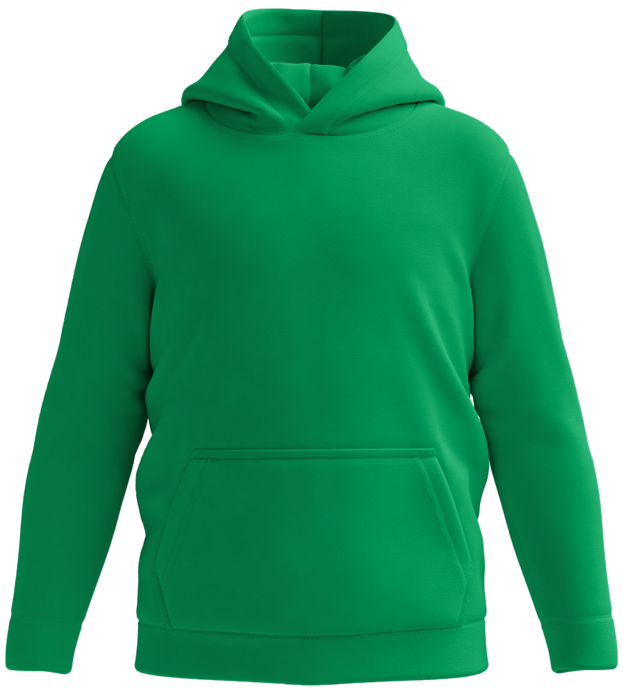Premium everyday kids hoodie_KELLY GREEN_front