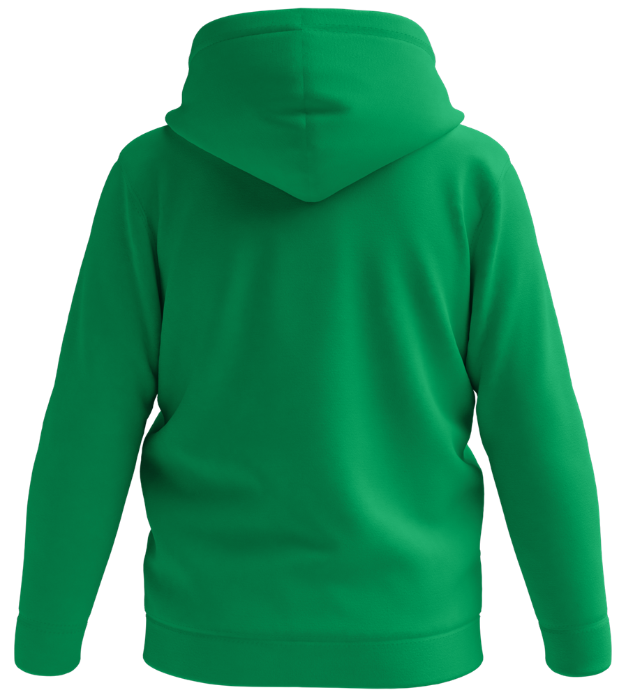 Premium everyday kids hoodie_KELLY GREEN_back