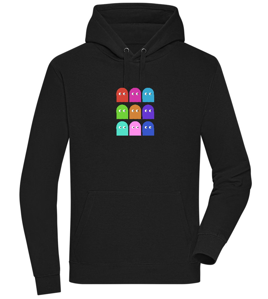 Classic Ghosts Design - Premium unisex hoodie_BLACK_front