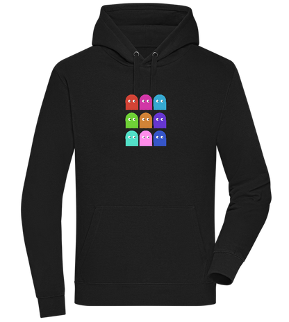 Classic Ghosts Design - Premium unisex hoodie_BLACK_front